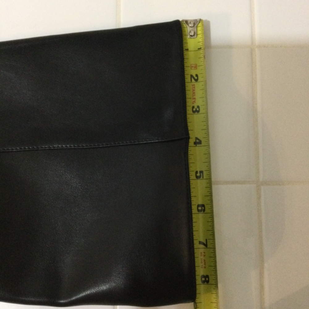 NWT black kitten heel wide calf boots, vegan leather, size 8.5/9 - Picture 2 of 3